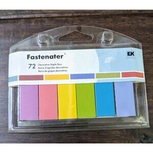 EK Success 72 Brights Fastenater Staple Bars Colorful Multicolor Multi Color